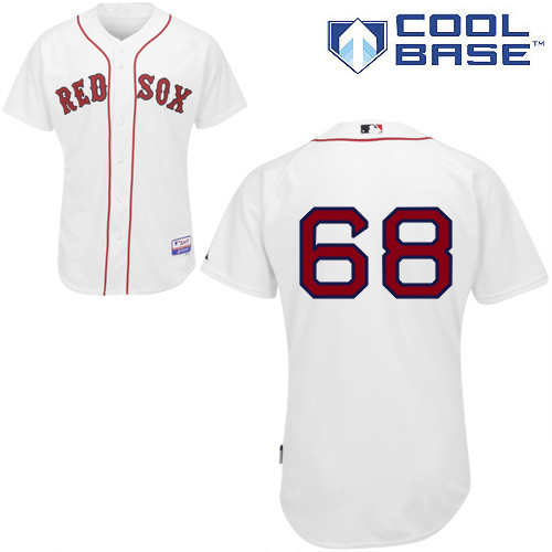 Matt Barnes #68 Youth Baseball Jersey-Boston Red Sox Authentic Home White Cool Base MLB Jersey